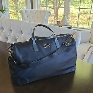 Kate Spade Black Nylon Weekender Bag